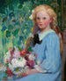 Fille aux fleurs - Pauline Palmer — vista dell’opera