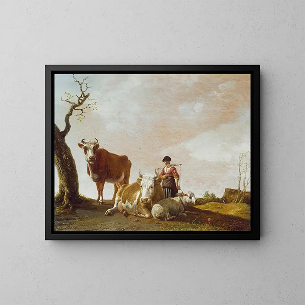La Laitière - Paulus Potter — quadro incorniciato alla parete