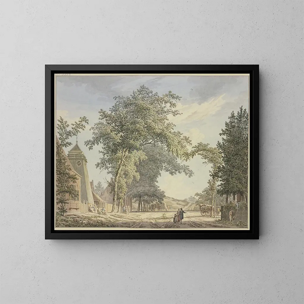Le quartiere di Overveen vicino a Haarlem - Paulus van Liender — quadro incorniciato alla parete
