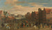 La licenziamento dei mercenari Waardgelders al servizio del governo municipale del principe Maurits sul Neude, Utrecht, 31 luglio 1618 - Pauwels van Hillegaert — vista dell’opera