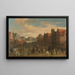 La licenziamento dei mercenari Waardgelders al servizio del governo municipale del principe Maurits sul Neude, Utrecht, 31 luglio 1618 - Pauwels van Hillegaert — quadro incorniciato alla parete