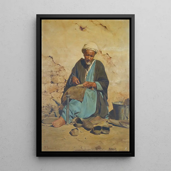 Le cordonnier arabe - Pavlos Prosalentis — quadro incorniciato alla parete