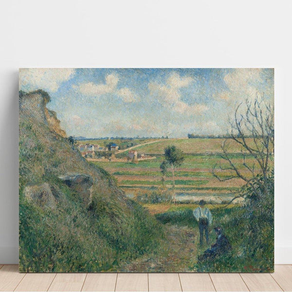 Riproduzione del dipinto Paesaggio, Bazincourt - Camille Pissarro
