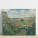 Riproduzione del dipinto Paesaggio, Bazincourt - Camille Pissarro