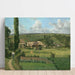 Paesaggio con campi, Pontoise - Camille Pissarro — presentazione a parete dell’opera