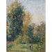 Riproduzione del dipinto Paesaggio con Due Personaggi, Éragny, Autunno - Camille Pissarro