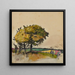 Paesaggio con alberi nei campi - Firenze Est — quadro incorniciato alla parete