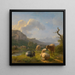 Paesaggio con capre e pecore - Balthasar Paul Ommeganck — quadro incorniciato alla parete
