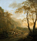 Paesaggio con viaggiatori che riposano e una carretta con buoi - Jan Both — vista dell’opera