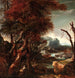 Paesaggio con figure - Seguace di Salvator Rosa — vista dell’opera
