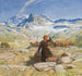 Paesaggio con giovane contadina - Erich Erler — vista dell’opera