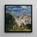 Paesaggio con il Martirio di San Sebastiano - Albert Welti — quadro incorniciato alla parete