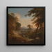 Paesaggio con montagne lontane - Adriaen van Diest — quadro incorniciato alla parete