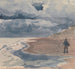 Paesaggio con un uomo sulla spiaggia - William Collins — vista dell’opera