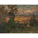 Riproduzione del dipinto Paesaggio con un villaggio. Studio del nord della Norvegia - Anna Boberg