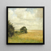 Paesaggio con vista su un campo - Carl Holse — quadro incorniciato alla parete
