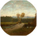 paesaggistico boscoso con ponte e corso d'acqua - Jean-Baptiste Carpeaux — ambientato in un interno