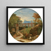 Paesaggio classico - Francisque Millet — quadro incorniciato alla parete