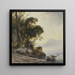 Paesaggio costiero - Théodore Gudin — quadro incorniciato alla parete