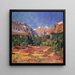 Paesaggio autunnale nella valle di Maroz con Piz Duan e Gletscherhorn - Giovanni Giacometti — quadro incorniciato alla parete