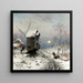 Paesaggio invernale - Frithjof Smith-Hald — quadro incorniciato alla parete