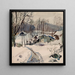 Paesaggio invernale a Pressbaum - Oskar Laske — quadro incorniciato alla parete