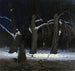 Paesaggio invernale notturno con un alabardiere - Henryk Szczygliski — vista dell’opera