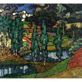 Paysage de Võrumaa - Konrad Mägi | Reproduction Tableau Décoration murale affiche copie