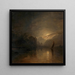 Paesaggio notturno al chiaro di luna - Adalbert Stifter — quadro incorniciato alla parete