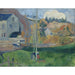 Riproduzione del dipinto Paesaggio in Bretagna, Le Moulin de David - Paul Gauguin