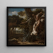Paesaggio boschivo con un faggio colpito da un fulmine - Jan Van Kessel l'Aîné — quadro incorniciato alla parete