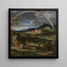 Paesaggio eroico con arcobaleno - Joseph Anton Koch — quadro incorniciato alla parete