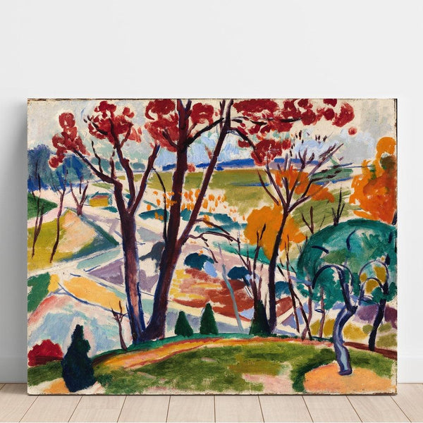 Paysage, pont, vallée de Huntingdon - Henry Lyman Sayen | Reproduction Tableau Décoration murale affiche copie