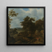 Paesaggio svedese con un mulino ad acqua - Allaert van Everdingen — quadro incorniciato alla parete
