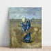 Riproduzione del dipinto Paesano che collega delle gerbe (Dopo Millet) - Vincent van Gogh