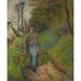 Riproduzione del dipinto contadino con due fascine di fieno - Camille Pissarro