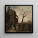 Paesani che ballano - Johannes Lingelbach — quadro incorniciato alla parete