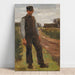 Riproduzione del dipinto Contadini in piedi su un sentiero - Max Liebermann