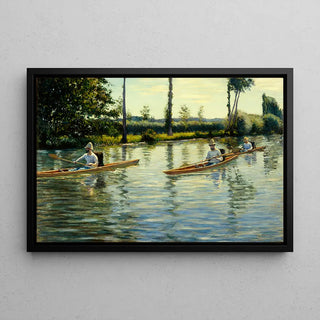 Périssoires sur l'Yerres - Gustave Caillebotte | Reproduction Tableau Décoration murale affiche copie