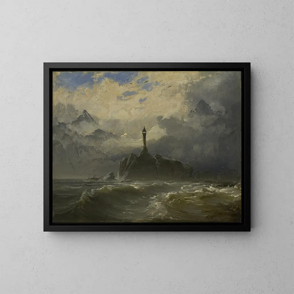 Marine - Peder Balke — quadro incorniciato alla parete