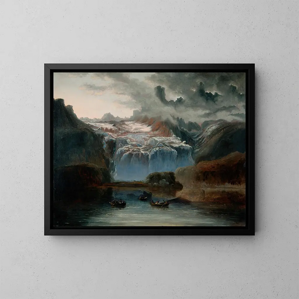 Il ghiacciaio di Jostedalsbreen - Peder Balke — quadro incorniciato alla parete