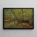 Paesaggio boscoso con fiume - Peder Mønsted — quadro incorniciato alla parete