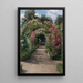 Dans le jardin - Peder Mønsted — quadro incorniciato alla parete
