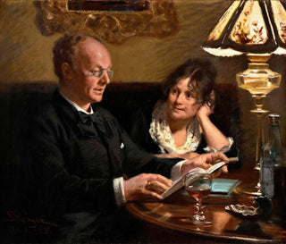 Peder Severin Kryer - Double portrait of royal actor Emil Poulsen 18421911 and his wife Anna born Nser 18491934.webp