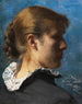 Ritratto di una giovane donna di profilo - Peder Severin Krøyer — vista dell’opera