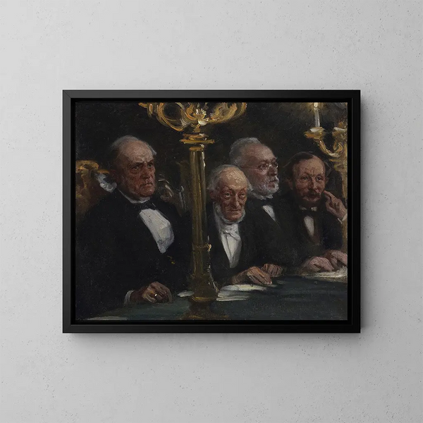 Gruppo di ritratti - Peder Severin Krøyer — quadro incorniciato alla parete