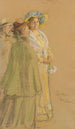 Le maître de poste Schrøder, Anna Ancher et Henny Brodersen - Peder Severin Krøyer — vista dell’opera