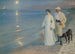 Serata estiva sulla spiaggia di Skagen, il pittore e sua moglie - Peder Severin Krøyer — vista dell’opera