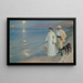 Serata estiva sulla spiaggia di Skagen, il pittore e sua moglie - Peder Severin Krøyer — quadro incorniciato alla parete