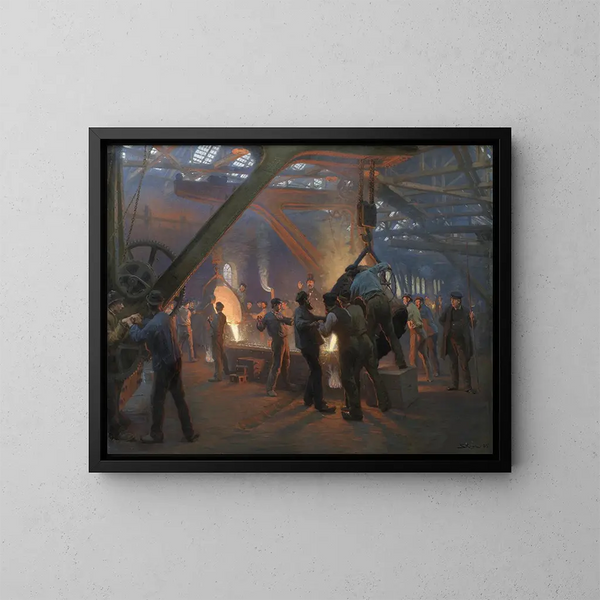 La fonderie de fer Burmeister et Wain - Peder Severin Krøyer — quadro incorniciato alla parete